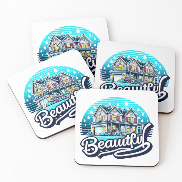 Item preview, Beautiful House in Rain Illustration designed and sold by Moon2025.