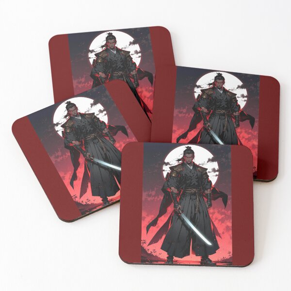 Item preview, Crimson Sky Ronin - Dark Anime Samurai Art  designed and sold by Born to Isekai.