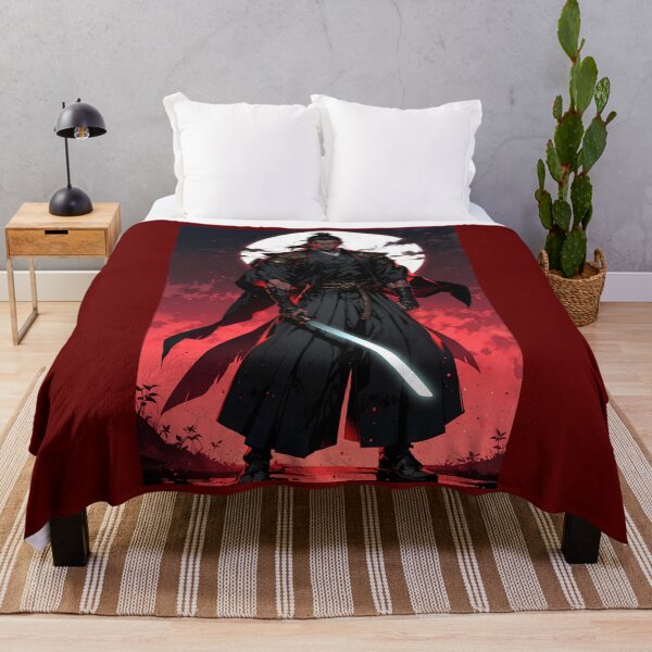 Item preview, Crimson Sky Ronin - Dark Anime Samurai Art designed and sold by Born to Isekai.