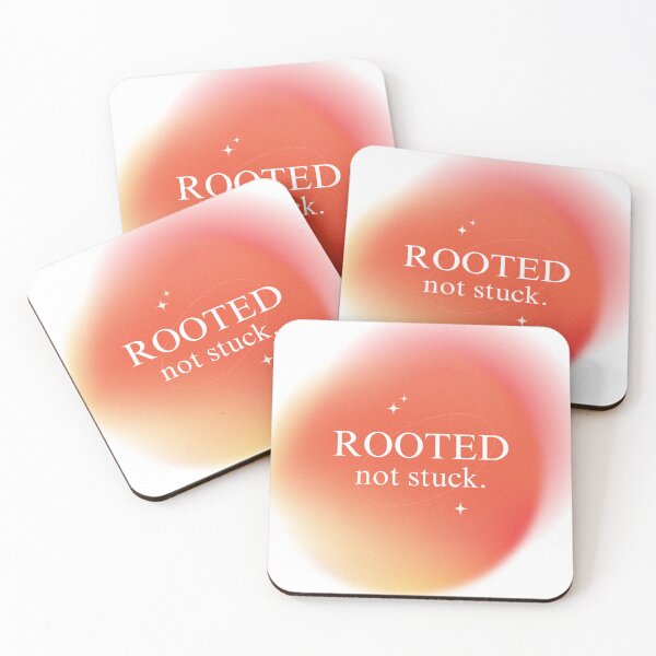 Item preview, Rooted Not Stuck – Growth Mindset Quote Sticker designed and sold by theuntamedverse.