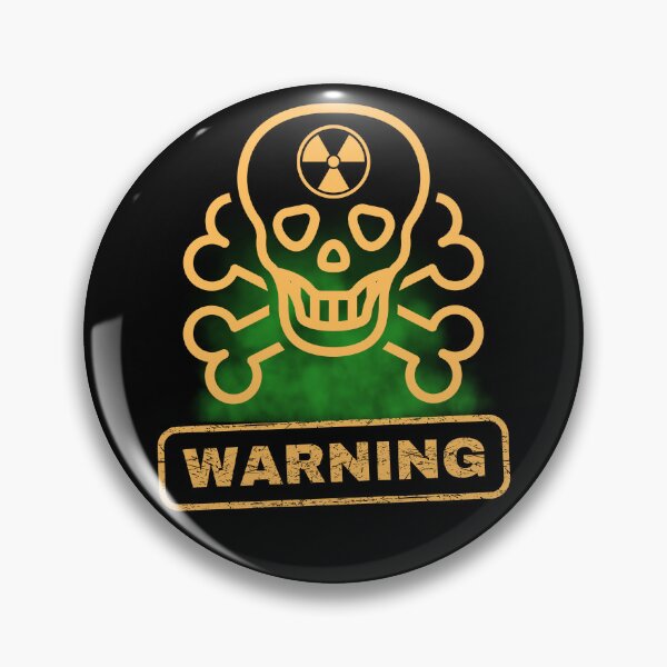 Item preview, Toxic Skull Warning Sign – Radioactive Hazard Design designed and sold by PeteLawliiet.