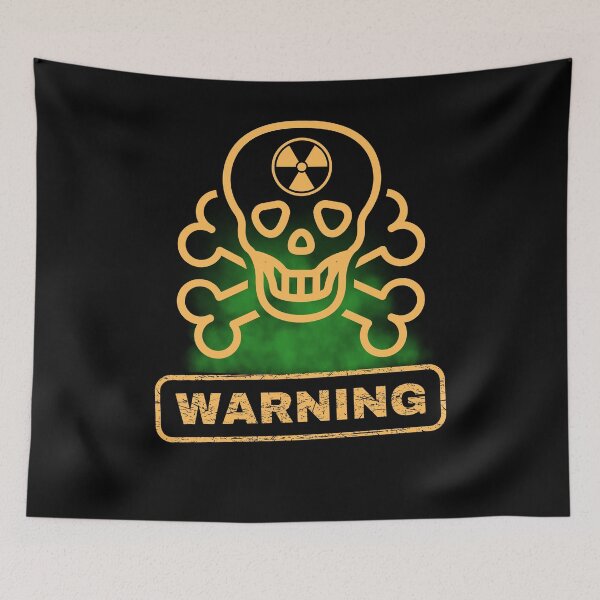 Item preview, Toxic Skull Warning Sign – Radioactive Hazard Design designed and sold by PeteLawliiet.