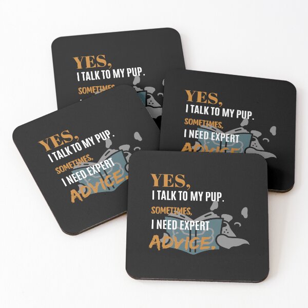 Item preview, Funny Dog Owner Quote - "Yes, I Talk to My Pup" | Pet Lover Humor designed and sold by Mazieblu.