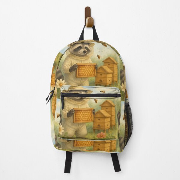 Item preview, Cute Raccoon beekeeper chooses sweet honey designed and sold by DamioPolArt.
