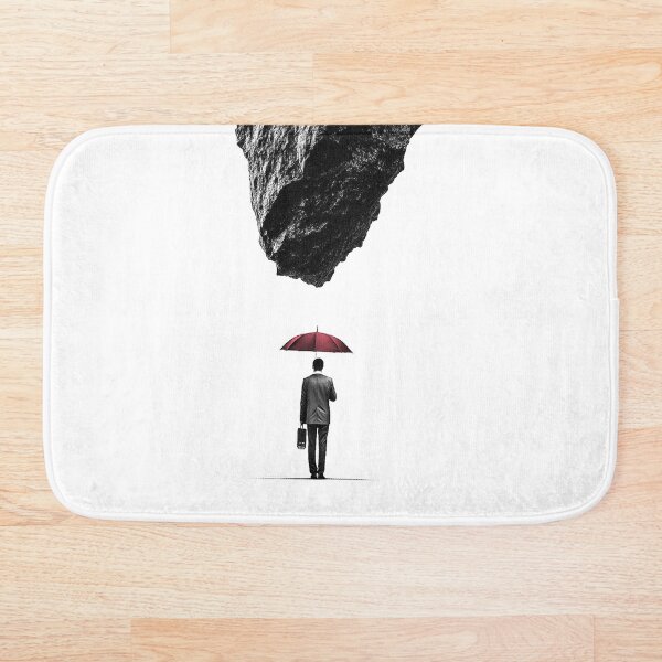 Item preview, Surreal Floating Rock Minimalist Absurdist Art Design designed and sold by Altered Pixels.