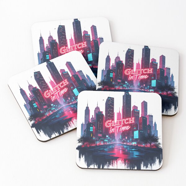 Item preview, Glitch in Time 2 – Neon Avenue Reflection designed and sold by NCLaserDesigns.