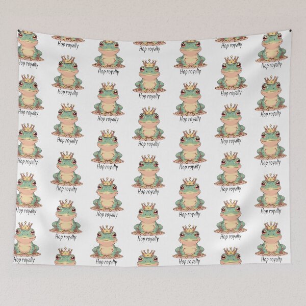 Item preview, Cute Frog Prince in Pastel – Kawaii Vintage Animal Art designed and sold by modishwelt.