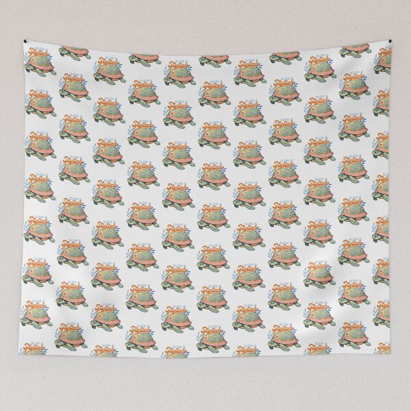 Item preview, Slow and Stylish – Pastel Turtle with Floral Shell designed and sold by modishwelt.