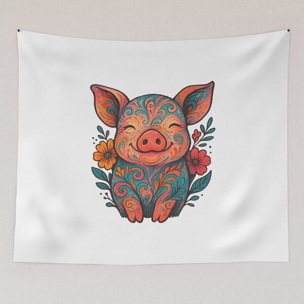 Item preview, Floral Joy Piglet designed and sold by FBA.