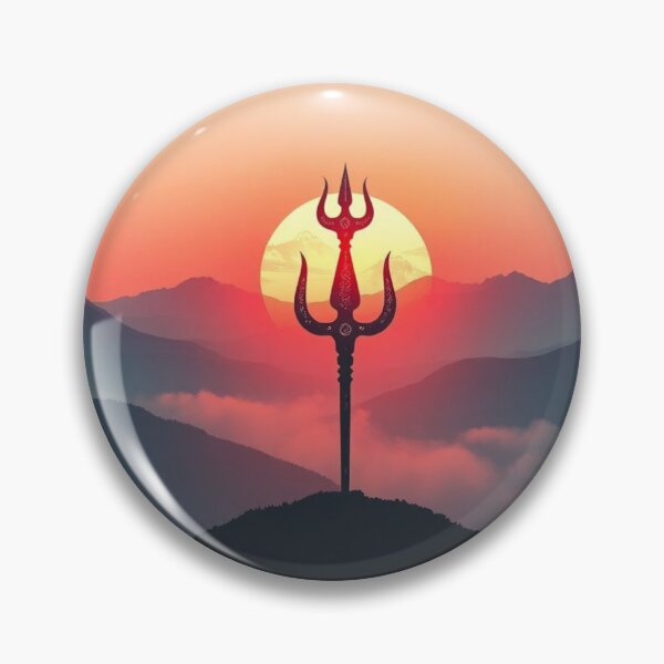 Artikelvorschau, Trishul im Himalaya | Spirituelle Sonnenaufgangs-Andachtskunst entworfen und verkauft von Patchmark.