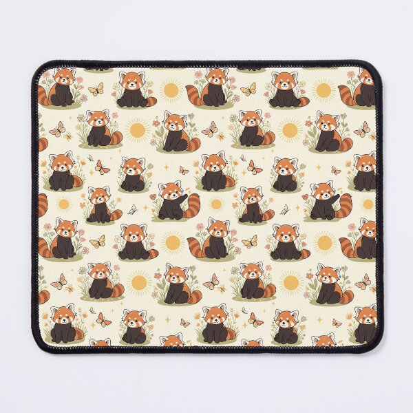 Item preview, Red Panda Summer Butterflies designed and sold by MythicPrompts.