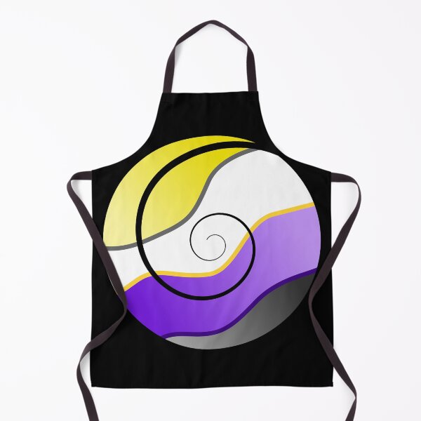 Item preview, Non-Binary Pride Spiral, original digital artwork  designed and sold by EBParsley.