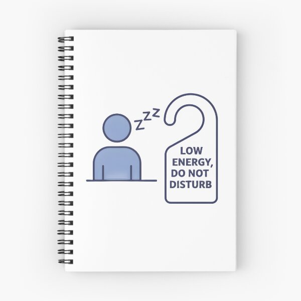 Item preview, Low Energy DND Icon | Do Not Disturb Minimalist Design | Recharge Mode Activated designed and sold by Simple_Lines2025.