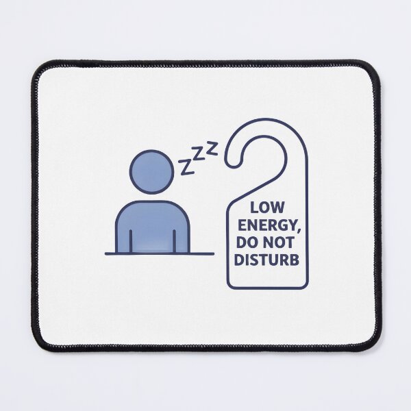 Item preview, Low Energy DND Icon | Do Not Disturb Minimalist Design | Recharge Mode Activated designed and sold by Simple_Lines2025.