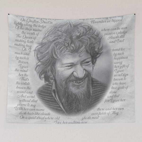 Item preview, Luke Kelly "Raglan Road" Portrait Print – Irish Music Icon Tribute Art designed and sold by ConorKeeganArt.