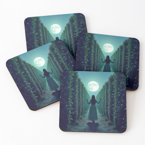 Item preview, Woman In a Moonlit Tall Hedge designed and sold by Maria Dryfhout.