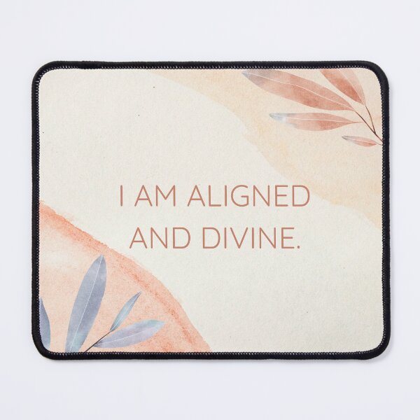 Item preview, I Am Aligned and Divine – Spiritual Affirmation Quote Sticker designed and sold by theuntamedverse.