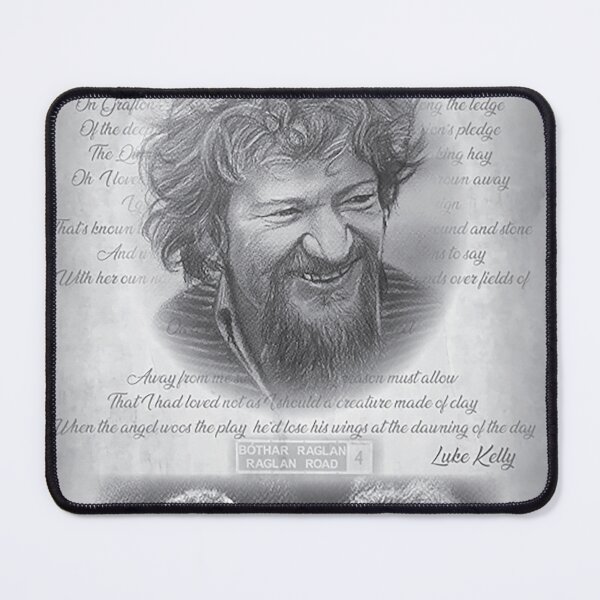 Item preview, Luke Kelly "Raglan Road" Portrait Print – Irish Music Icon Tribute Art 2024 designed and sold by ConorKeeganArt.