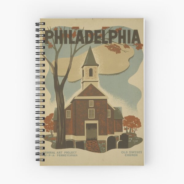 Item preview, Oldest Cities & Landmarks - Old Swedes Church - Philidelphia, Pennsylvania - Vintage Posters designed and sold by CulturalCurios.