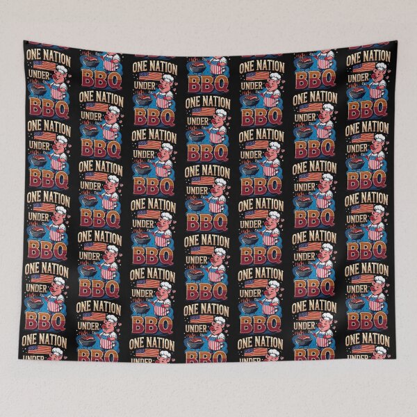 Item preview, One Nation Under BBQ – Vintage Chef Grillmaster designed and sold by trendparrot.