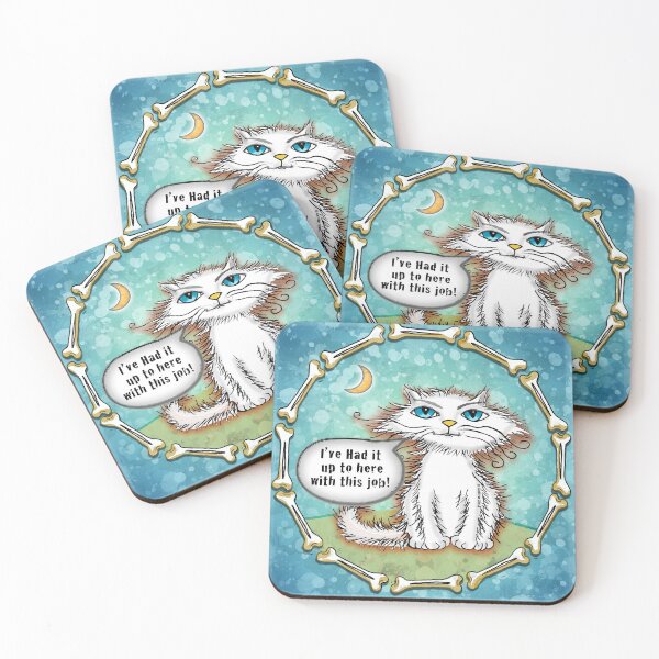 Item preview, Scraggles Cat Hate my Job designed and sold by artmuvz.