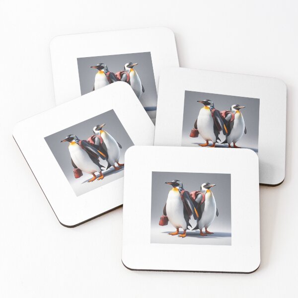Item preview, Penguin couple on hike designed and sold by Online Art and design .