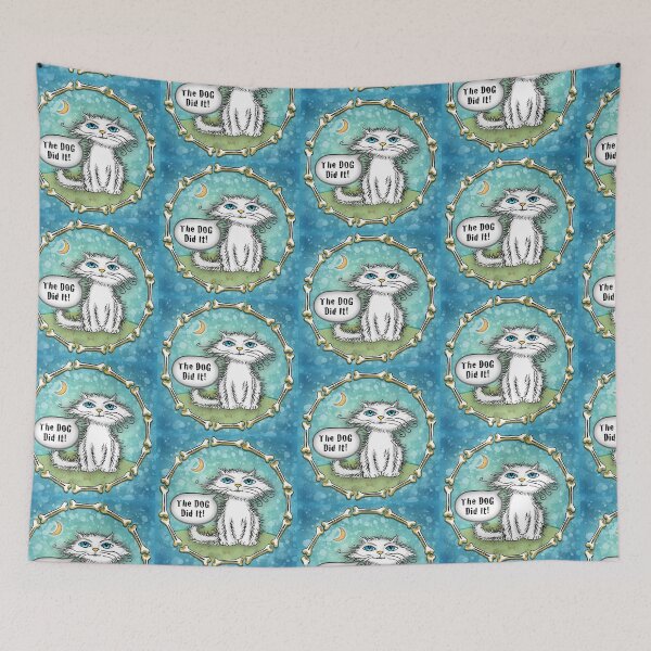 Item preview, Scraggles Cat Dog Did It designed and sold by artmuvz.