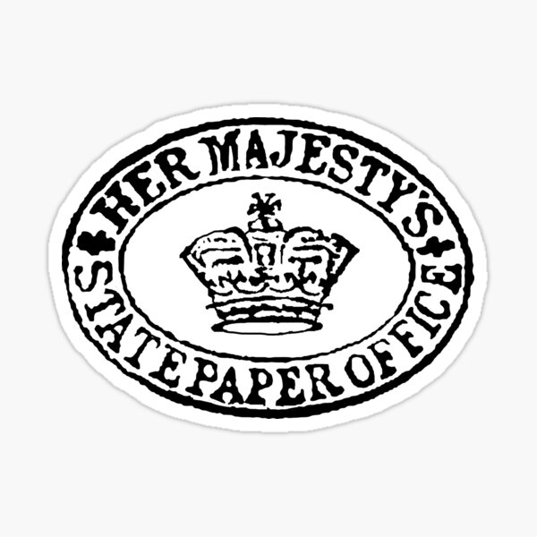 Item preview, Document Stamp Queen Victoria Her Majesty's State Paper Office designed and sold by Pixelchicken.