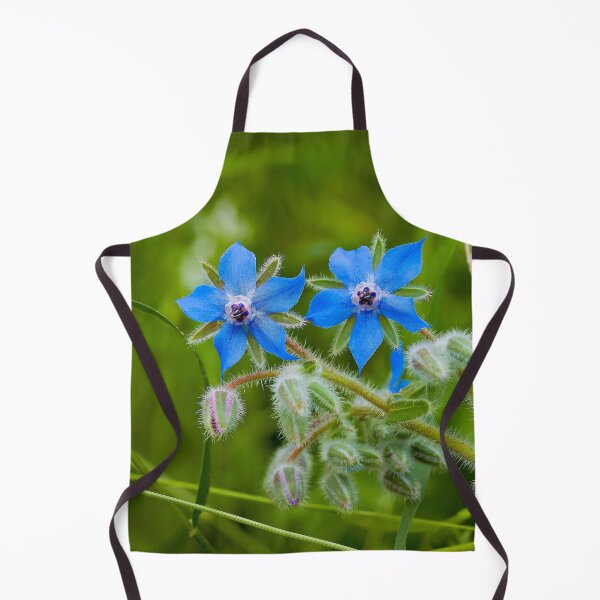 Item preview, Bright blue borage designed and sold by beatbieri.ch.