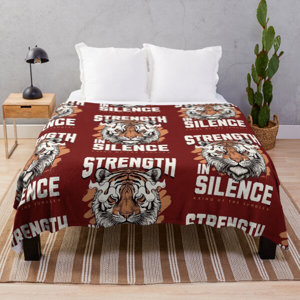 Item preview, Strength in Silence – King of the Jungle Tiger Art designed and sold by The-Daily-Drape.