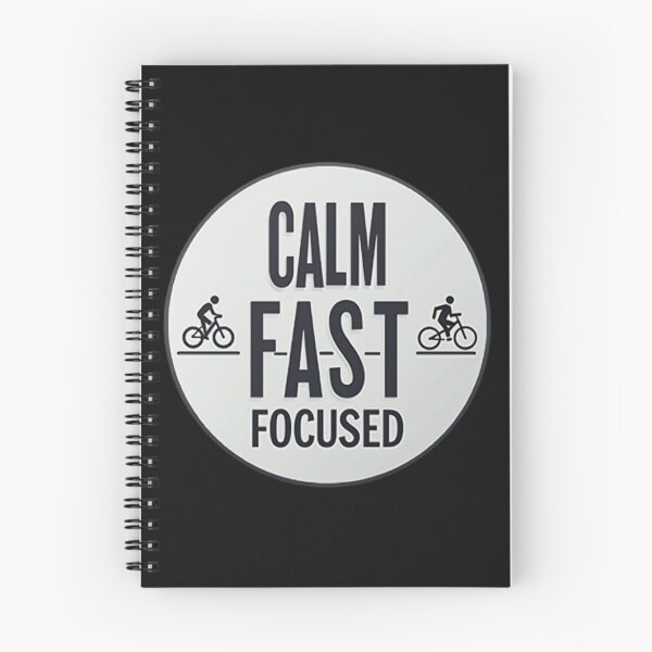 Item preview, Calm, Fast, Focused – Triathlon Sticker for Mental Strength & Performance designed and sold by Triathlongram.