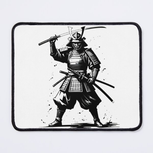 Item preview, Black and white samurai designed and sold by StyleToTheBones.