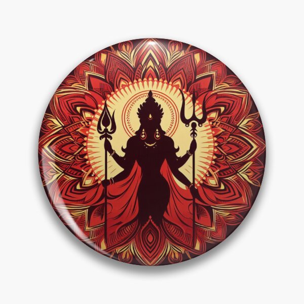 Item preview, Navratri 2025: Goddess Durga Shakti Poster - Festival Exclusive designed and sold by Dharma Creations.
