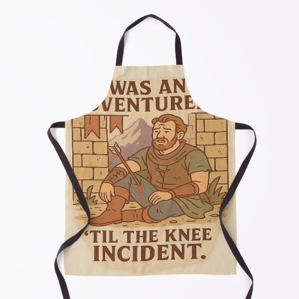 Item preview, The Knee Incident – Fantasy Adventurer Parody designed and sold by CalicoRandom.