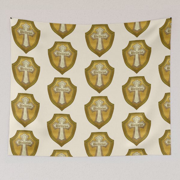 Item preview, Christian Believe Cross Shield designed and sold by artmuvz.
