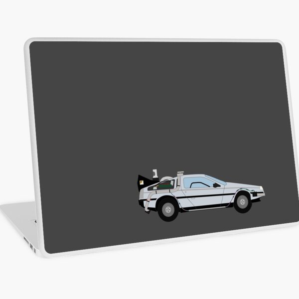 Delorean Laptop Skins Redbubble - roblox vehicle simulator delorean