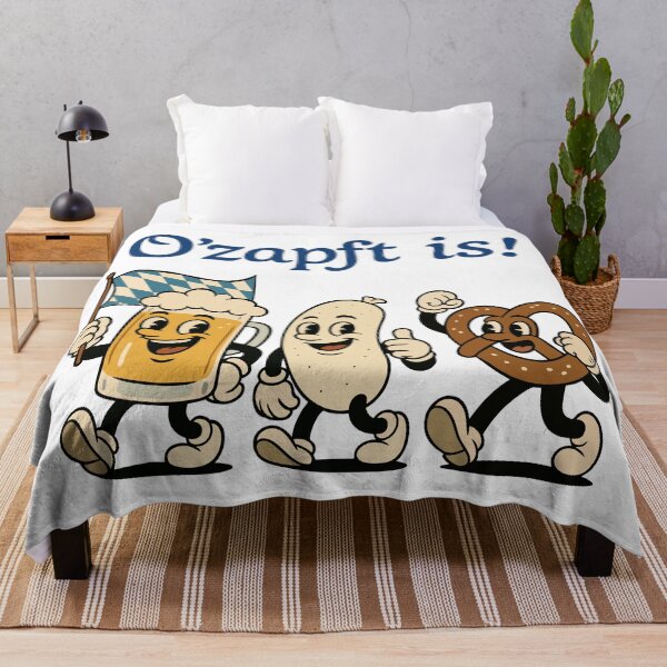 Item preview, O’zapft is! – Funny Oktoberfest Design with Beer, Sausage & Pretzel designed and sold by Print-Zoo.