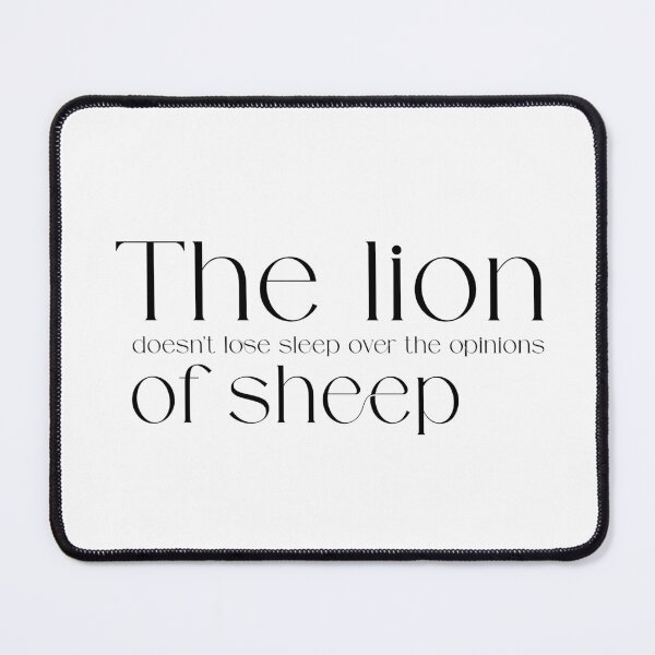Item preview, Lion Mentality Quote designed and sold by ammyway.