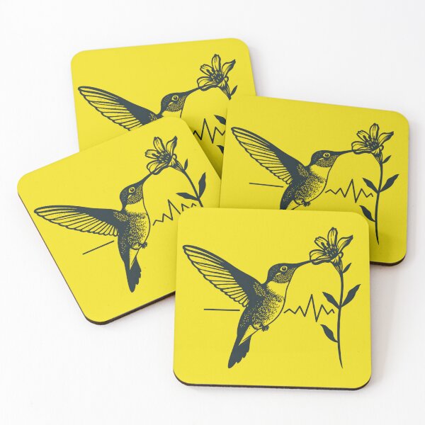 Item preview, Minimalist Hummingbird Line Art  Geometric Bird Feeding on Flower Design designed and sold by VividByAmani.