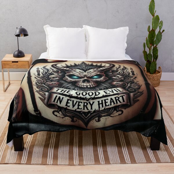Item preview, Gothic Demon Skull Tattoo Back designed and sold by Voodoo Store Paranormal Collections.