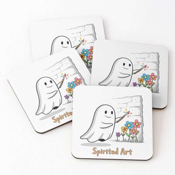 Item preview, Spirited Art Ghost Painting Flowers designed and sold by Owcomm.