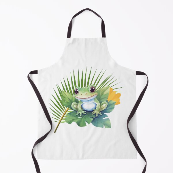 Item preview, Tropical Frog on Leaf – Cute Botanical Nature Animal Art designed and sold by Hasanify.