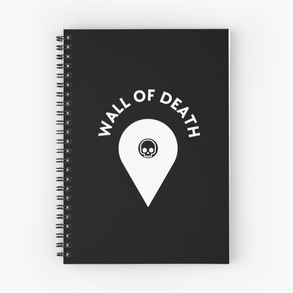 Item preview, Wall Of Death You Are Here Skull Map Pin (White) designed and sold by DropDeadDsgns.