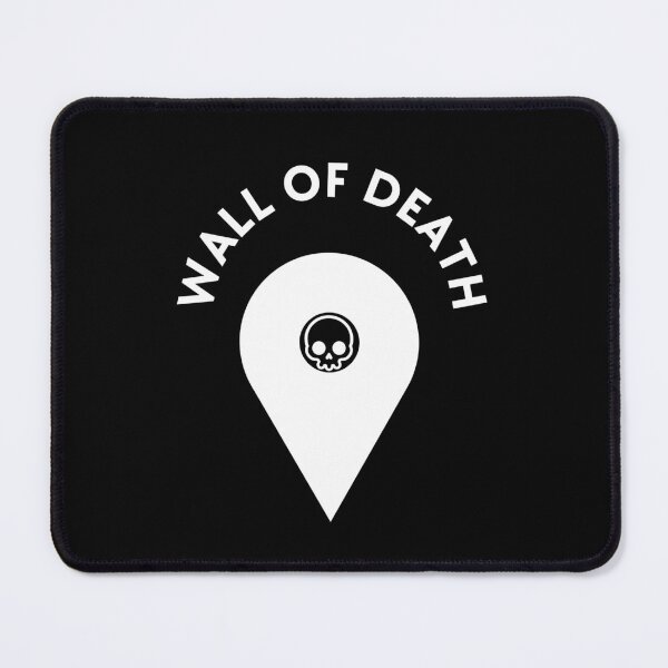 Item preview, Wall Of Death You Are Here Skull Map Pin (White) designed and sold by DropDeadDsgns.