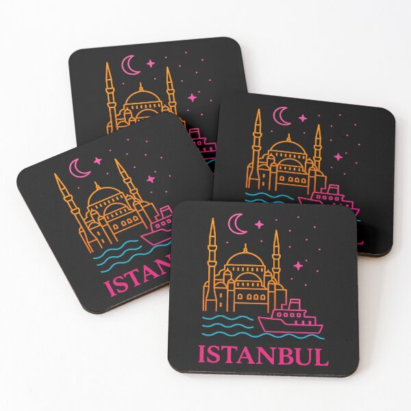 Item preview, Istanbul Neon Skyline Collection: Futuristic City Lights designed and sold by Design_Your_Day.