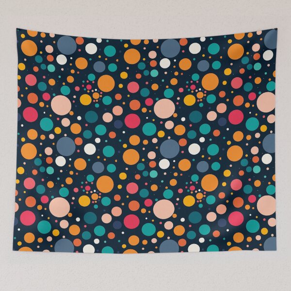 Item preview, Colour Pop Dots - Retro Polka Pattern designed and sold by ThreadvectorCo.