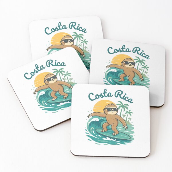 Artikelvorschau, Costa Rica – Surfendes Faultier im Sonnenuntergang entworfen und verkauft von MissGyverDesign.