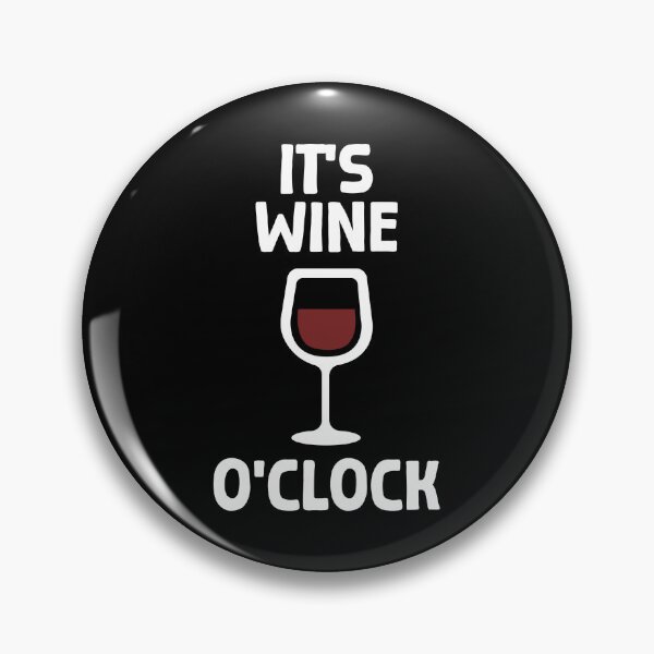Item preview, It's Wine O'Clock – Chic and Minimalist Typography designed and sold by mdm.
