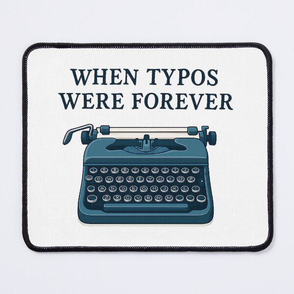 Item preview, When Typos Were Forever – Vintage Typewriter Nostalgia designed and sold by EdgyEdgeArt.
