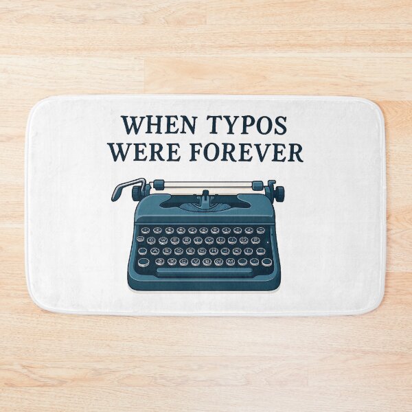 Item preview, When Typos Were Forever – Vintage Typewriter Nostalgia designed and sold by EdgyEdgeArt.